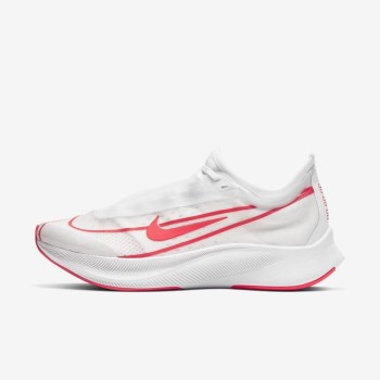 Nike Zoom Fly 3 - Női Futócipő - Fehér/Metal Fehér/Piros